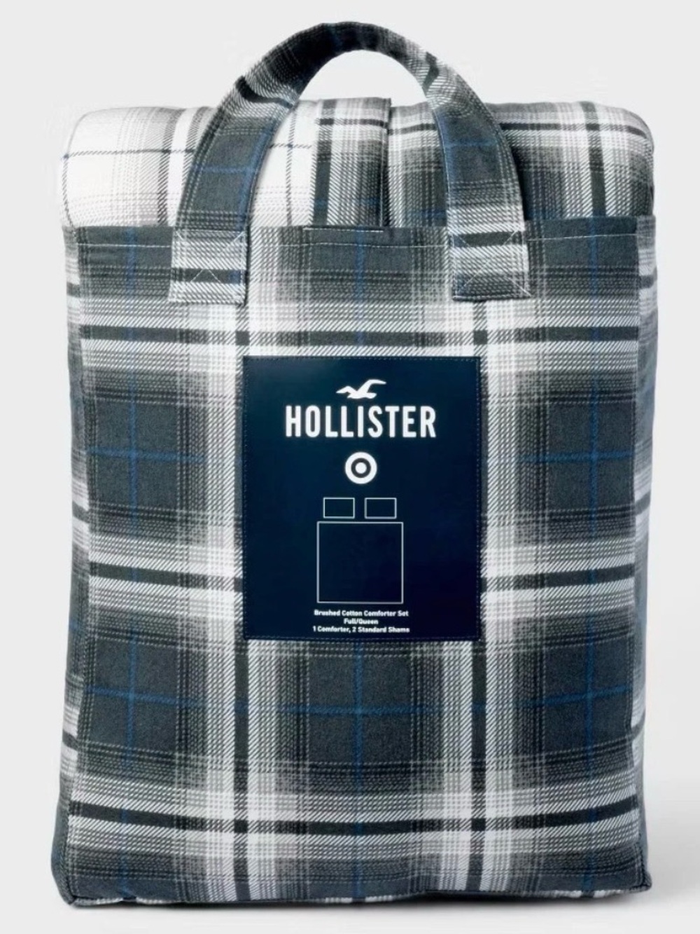Queen/Full Percale Patchwork Comforter Set from The Hollister Collection Taget